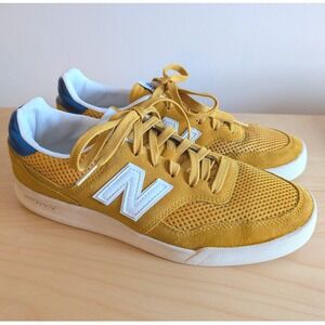 New Balance 300 Court Mens 7.5 Mustard Yellow Blue Sneakers CRT300B2